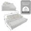 Chaise longue d'intérieur en velours côtelé avec coussins 86 po Giddings-111675544