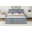 Lit plateforme en bois avec quatre tiroirs de rangement et pieds de soutien-795719952-795719953