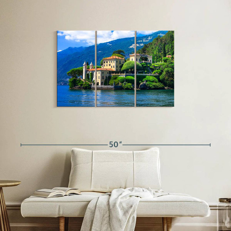 Sebbie Lake Como View, 24" H x 38" W