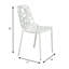 Chaises de salle à manger d'extérieur en aluminium Rabia, chaise d'appoint à découpes florales modernes pour patio, jardin et balcon, meubles de salle à manger empilables en métal, résistant à la rouille et aux rayons UV, entièrement assemblé-89633896-26624570