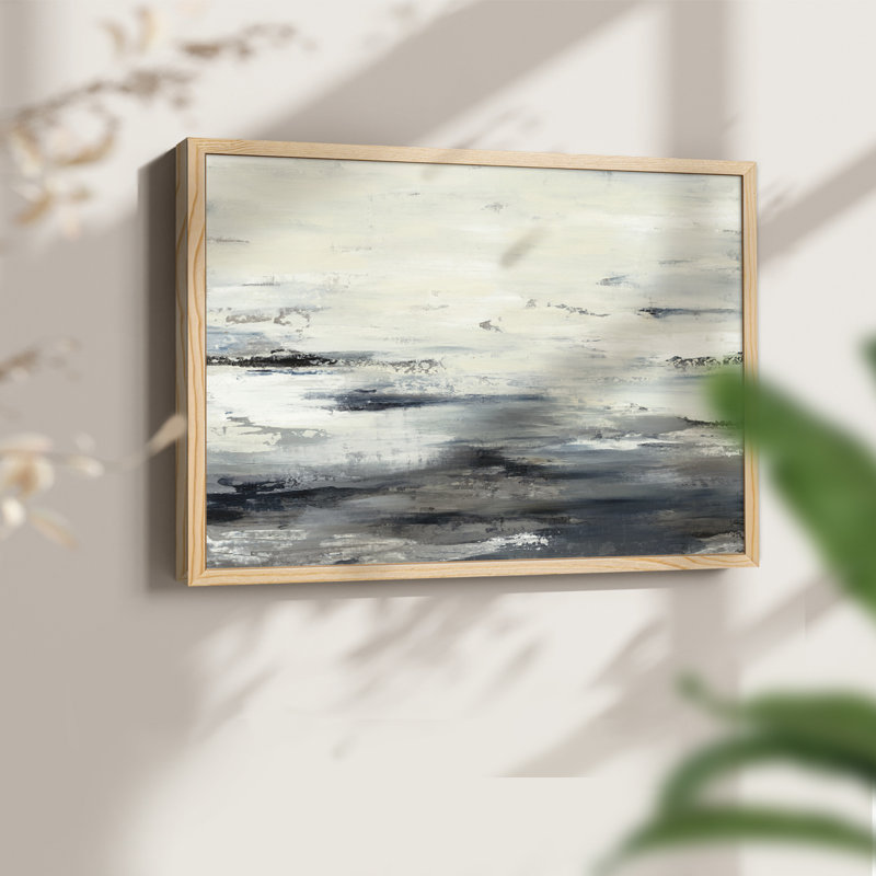 On the Stormy Seas - Imprimé encadré - Restickable, H 8 po x l 10 po, Naturel