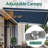 10x8 ft. Powered Retractable Patio Awnings, Outdoor Sunshade Canopy with Remote-107785771