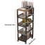 107cm H x 28cm W Storage Rack with Wheels