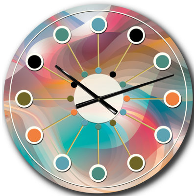 Horloge murale rétro Mid-Century