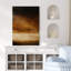 "Earthy Brown Gradient", reproduction d'art sur toile encadrée-120783827-120783830