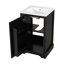 Meuble-lavabo de 20 po avec lavabo, armoire de porte et tablettes réglables-102619247