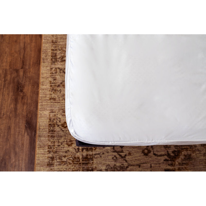 Housse de protection pour matelas en polyester enveloppé et hypoallergénique, Grand lit