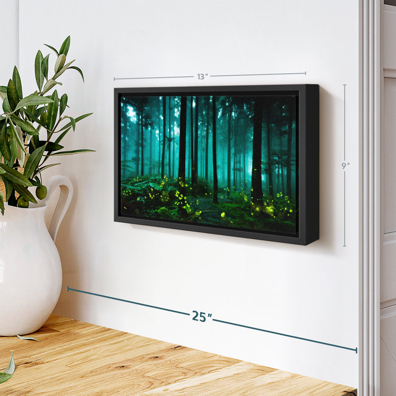 Glowing Fireflies Canvas Print, 9" H x 13" W