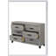 Commode à finition gris clair Mari avec six tiroirs spacieux et une fabrication durable, parfaite pour les espaces modernes et traditionnels.