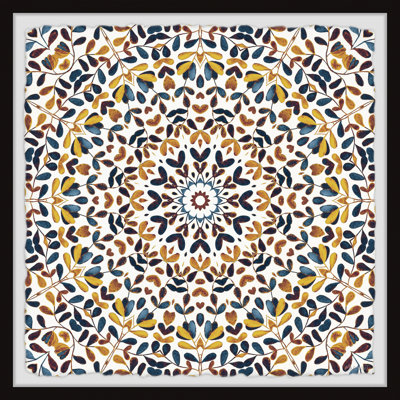 Pattern of Life 1 Piece Single Picture Frame Painting
