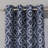 Ralon Polyester / Linen Light-Filtering Geometric Print Curtain Panel with Grommet Top-406228343-406228297