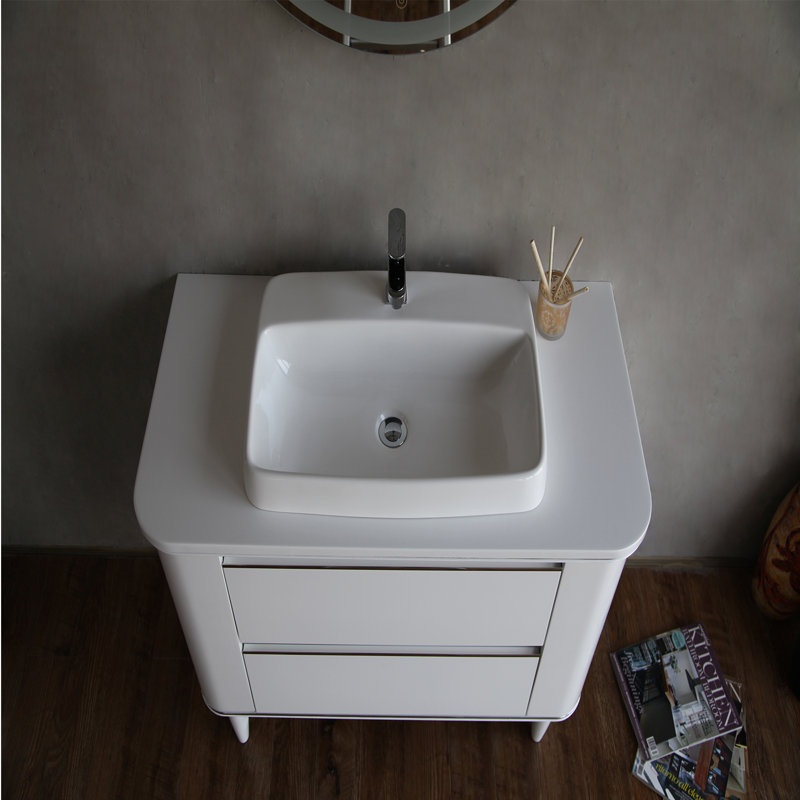 Ensemble de meuble-lavabo simple mural 32 po Makassar
