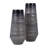 Jocelyn Modern Neutral Gray and Black Glass, 15" Enameled Vase-1832356256