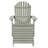 Anette Plastic Folding Adirondack Chair with Ottoman-867373340