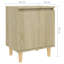 Spalding Bed Cabinet with Solid Wood Legs 40x30x50 cm-1552069739