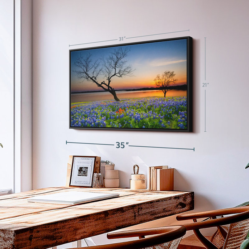 «Faul Texas Sunset», reproduction sur toile, H 21 po x l 31 po