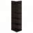 Cappuccino 6-tier Corner Bookcase