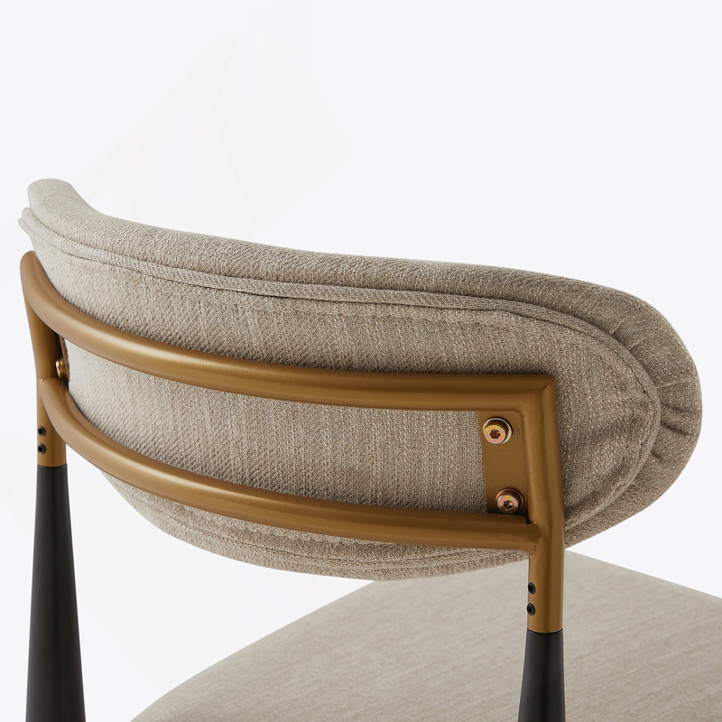 Ensemble de 2 tabourets de comptoir sans accoudoirs, Noir