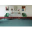 Farrow & Ball Cut And Loop Stripe Leighton Teal Area Rug-56518493