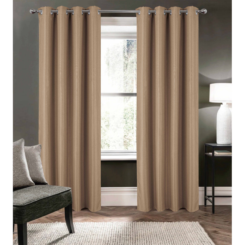Rideau filtrant Ian, Taupe, L 54 po x L 90 po