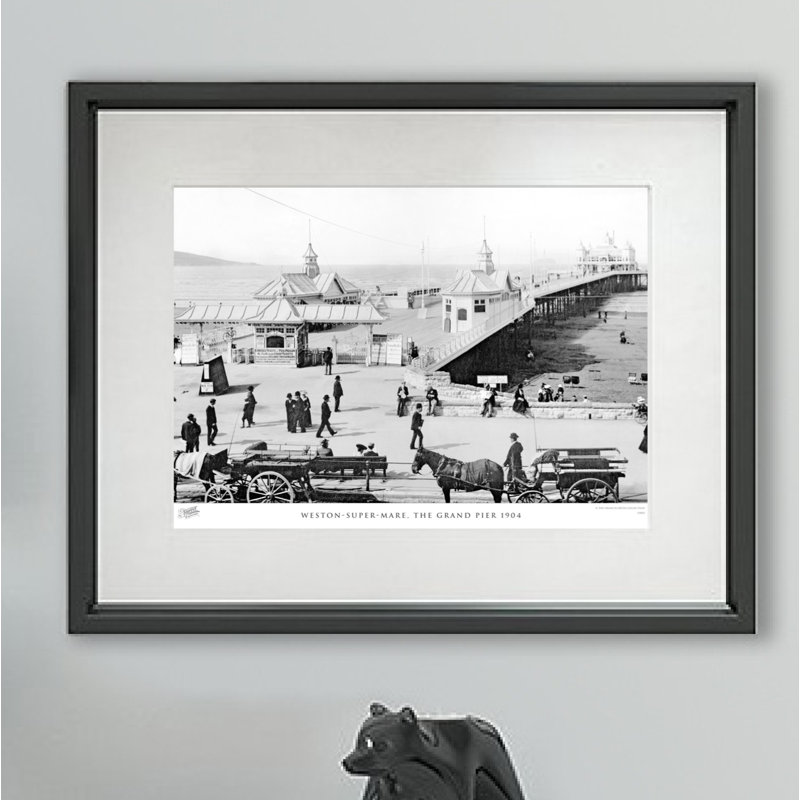 Weston-Super-Mare, The Grand Pier 1904 - Single Picture Frame Print, 60cm H X 80cm W x 2cm D