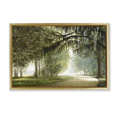Toile d'arbre sur toile grise encadrée, conception par BRUCE NAWROCKE
