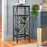 Arveda Home Bar, Wine Rack, Metal, Transitional