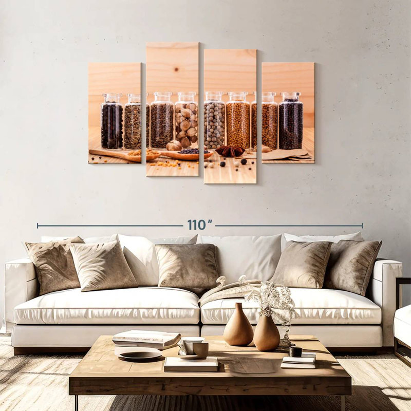 Yarlin Spice Jars, 48" H x 75" W
