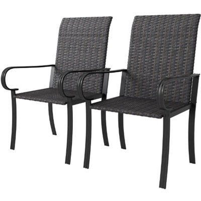 Ensemble de 2 chaises de salle à manger avec accoudoirs (seulement chaises)