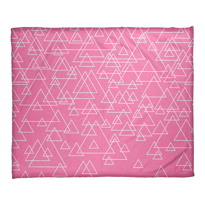 Couverture polaire Katelyn Elizabeth, L 62,5 po x L 82,5 po, Rose