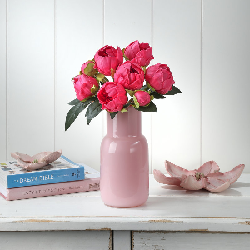 Ensemble de pivoines 11 po, Ensemble de pivoines rose vif