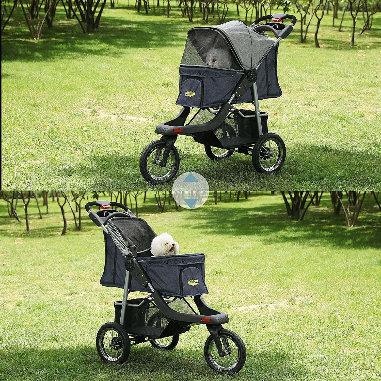 VIAGDO Foldable Pet Jogger Stroller & Reviews Wayfair