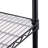 TRINITY Black 4-Tier NSF Rolling Steel Wire Shelving Unit w/ Liners & Wheels (48 in. W x 18 in. D)