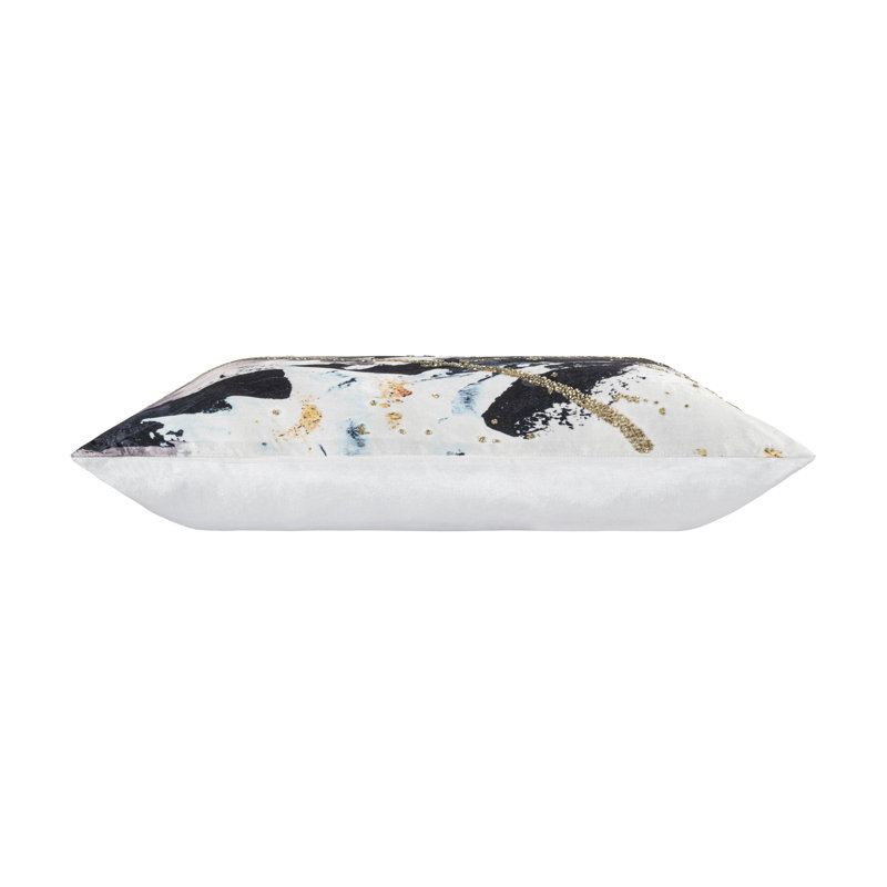 Square Pillow Cover & Insert, Abstract, Ivory