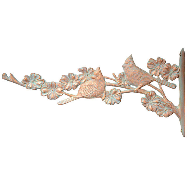 Cardinal Nature Bracket, Copper Verdigris