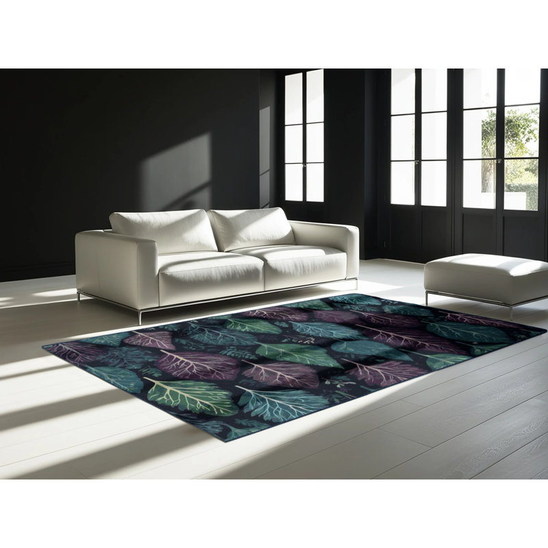 Moonlit Sprigs Rug, Square 6'