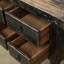 Capri 7 Drawers Sideboard Distressed Black 60x17x35H