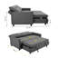 Canapé-lit convertible Modern 1 3, canapé-lit futon en tissu avec lit gigogne et canapé-lit-412541253
