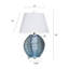 Ceramic Table Lamp - Kozen Blue - White Shade