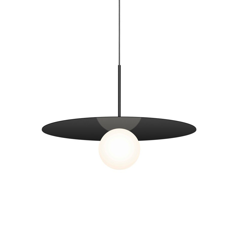 Luminaire suspendu à disque Bola, H 15,5 po x l 22 po x P 22 po, Bronze industriel