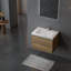 Aumuller 7_Newport 36 po Ensemble de meubles de salle de bain moderne en chêne avec armoire et lavabo-574237405