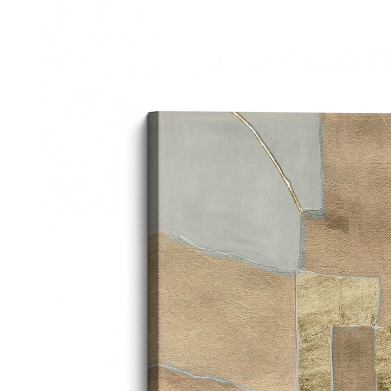 «Gold Pastiche II» par Michael Willett, reproduction d'art sur toile, H 18 po x l 12 po