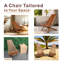 Fauteuil relax en bois d'acacia, finition teck-117472901
