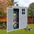 5Ft X 3Ft Resin Outdoor Storage Shed Plastic Garden Sheds With Floor And Lockable Door