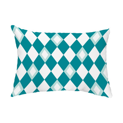 Housse et insert de coussin rectangulaire intérieur / extérieur Harlequin