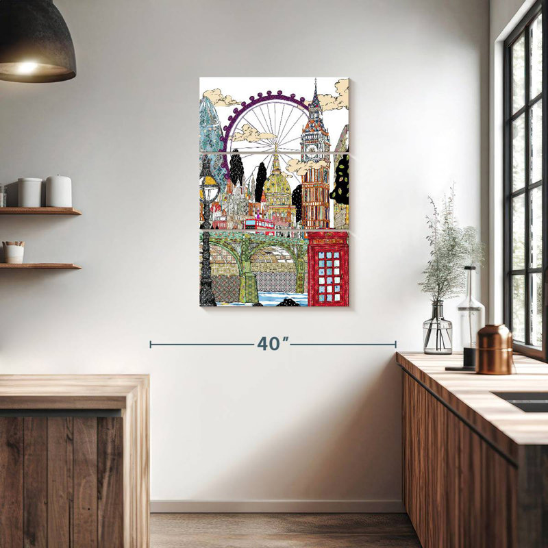 Masam Patchwork London, H 38 po x l 24 po