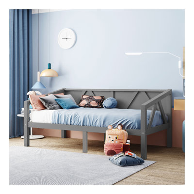 Lit de jour simple, gris