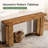 Solid Wood 63-Inch Sofa Console Table