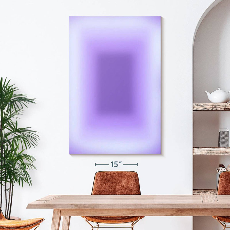 Soft Purple Glow Rectangle Royer, 48" H x 32" W