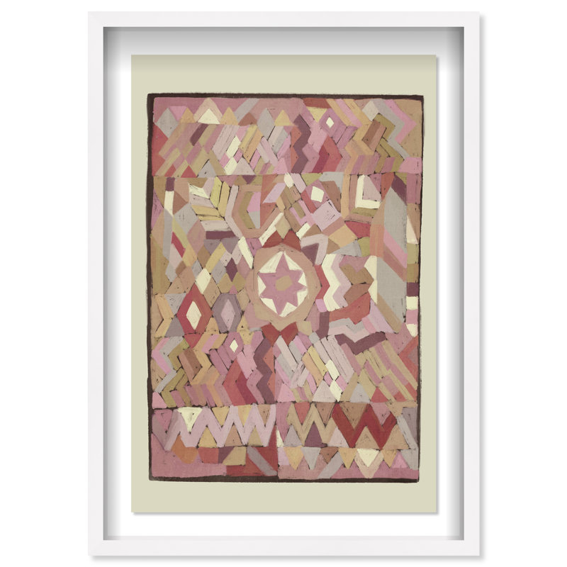 Tapestry Boehme Print by Oliver Gal, 37.5"H x 25.5"W, White Shadowbox